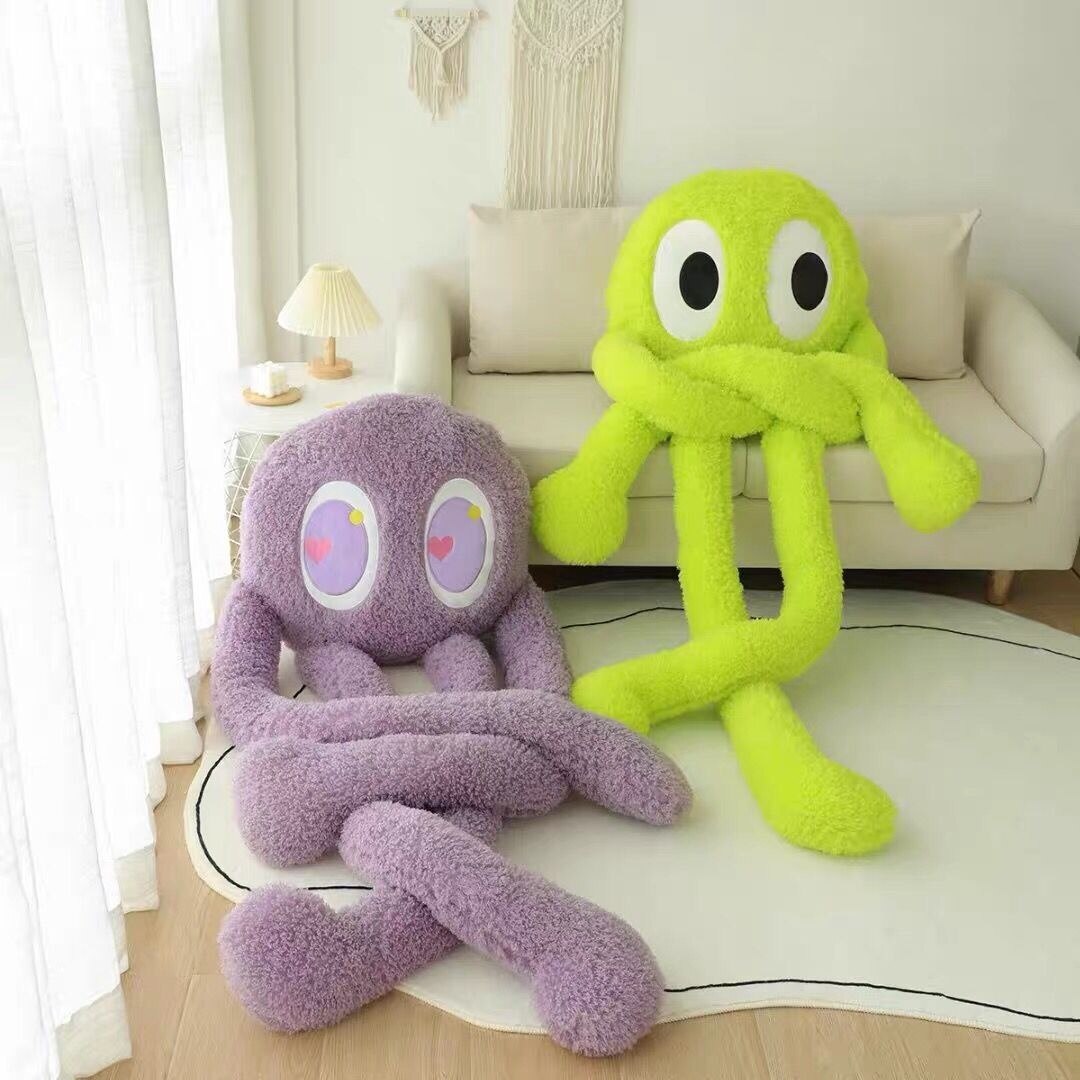 100 200cm Big Eyes Octopus Doll Giant Plush Toy Long Four Claws Stuffed Underwater Animal Soft 1