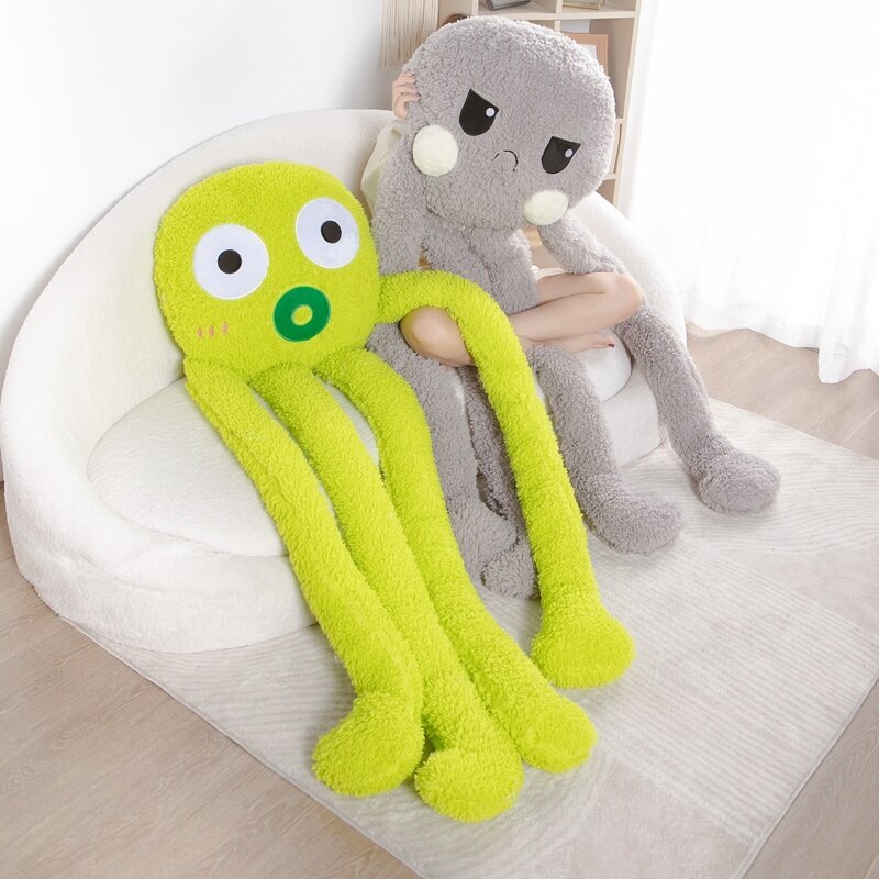 100 200cm Big Eyes Octopus Doll Giant Plush Toy Long Four Claws Stuffed Underwater Animal Soft 3