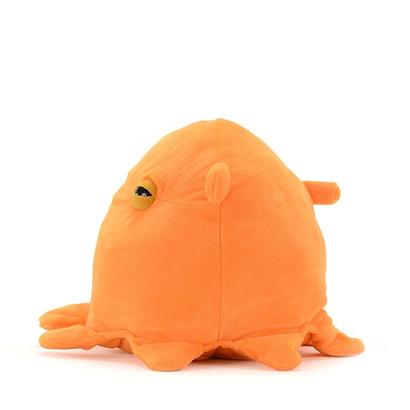 18cm High Soft Dumbo Octopus Plush Toy Realistic Orange Grimpoteuthis bathynectes Stuffed Sea Animal Doll Gifts 3