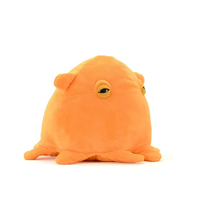 18cm High Soft Dumbo Octopus Plush Toy Realistic Orange Grimpoteuthis bathynectes Stuffed Sea Animal Doll Gifts 4