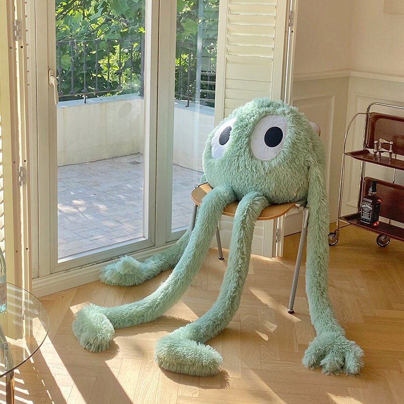 1PC 175CM Giant Swag Ferry Plush Green Pink Octopus Alien Monster Toy Stuffed Long Arms Legs 2