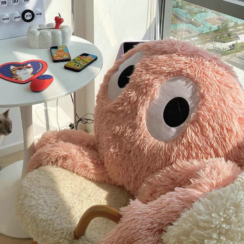 1PC 175CM Giant Swag Ferry Plush Green Pink Octopus Alien Monster Toy Stuffed Long Arms Legs 3