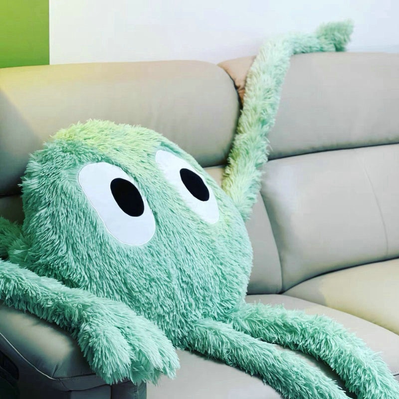 1PC 175CM Giant Swag Ferry Plush Green Pink Octopus Alien Monster Toy Stuffed Long Arms Legs 4
