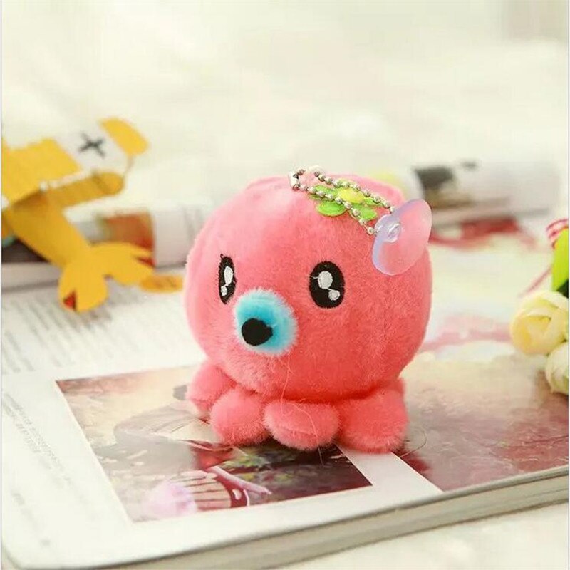 1PCS Mini Cartoon Color Octopus Plush Toy Christmas Gift Plush Small Pendant Kawaii Animal Plush Toys 2