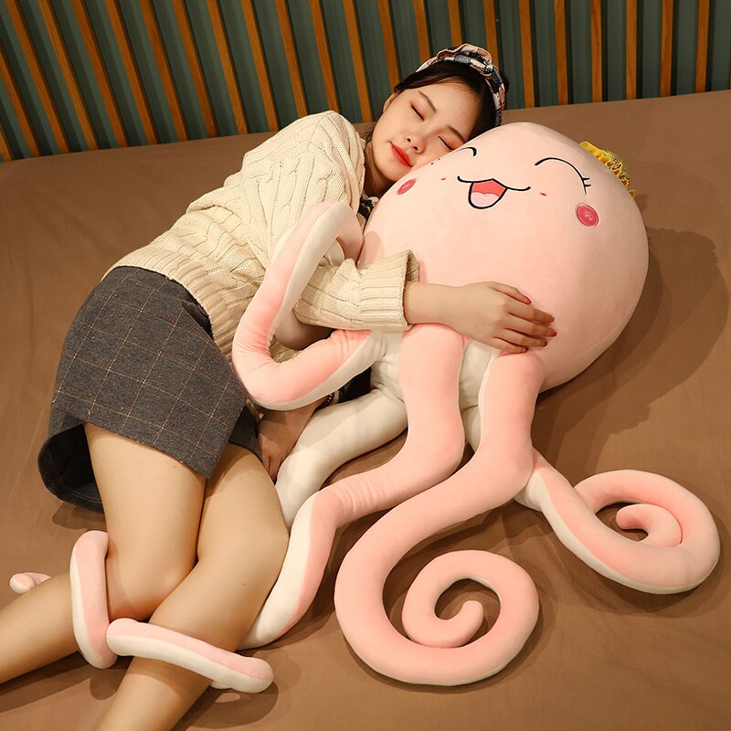 1pc 80 100cm Lovely Octopus Plush Toys Cartoon Squid Pillow Toys Stuffed Soft Animal Sleep Cushion 2
