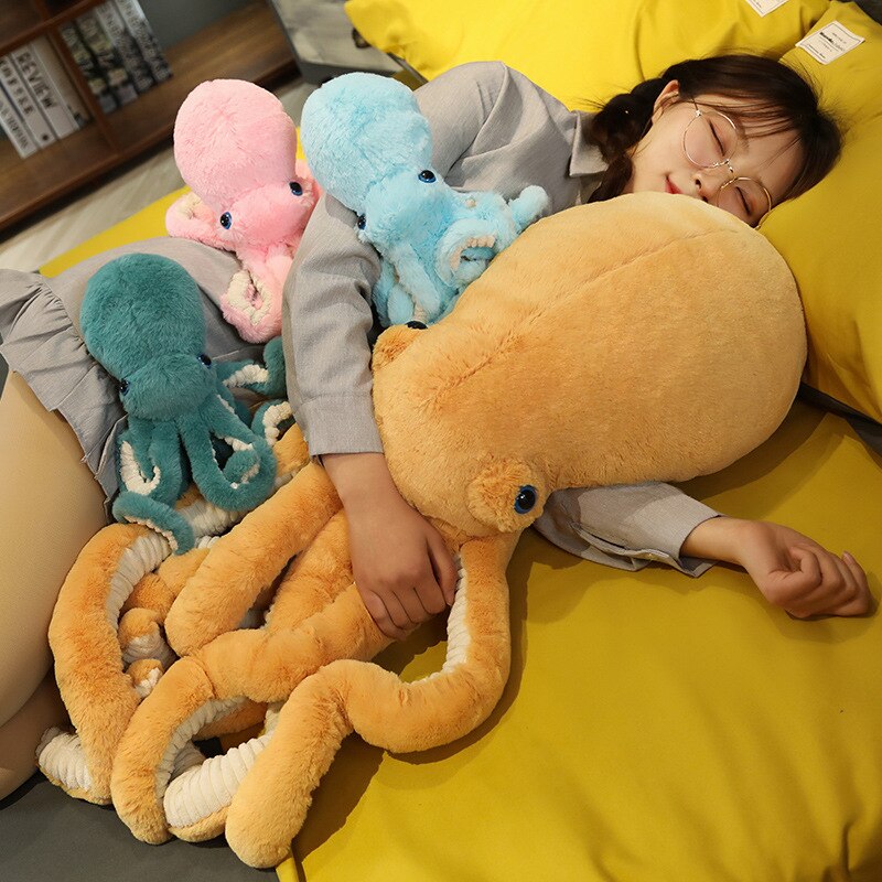 30 90cm Super Lovely Huge Lifelike Octopus Plush Stuffed Toy Soft Cute Animal Doll Sleep Pillow 2