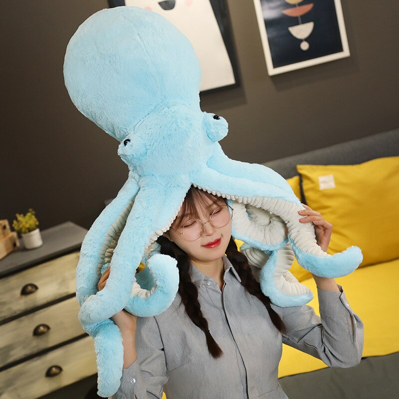 30 90cm Super Lovely Huge Lifelike Octopus Plush Stuffed Toy Soft Cute Animal Doll Sleep Pillow 4