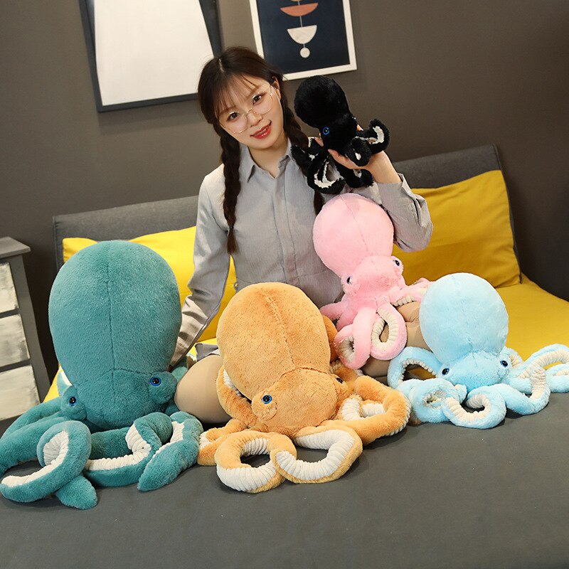 30 90cm Super Lovely Huge Lifelike Octopus Plush Stuffed Toy Soft Cute Animal Doll Sleep Pillow 5
