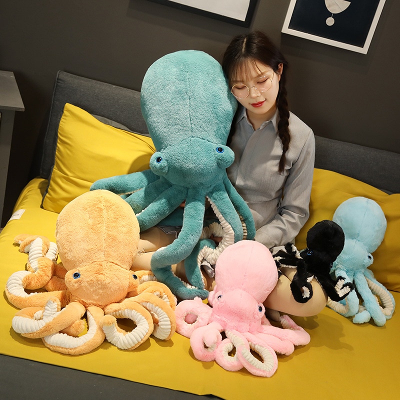 30 90cm Super Lovely Huge Lifelike Octopus Plush Stuffed Toy Soft Cute Animal Doll Sleep Pillow