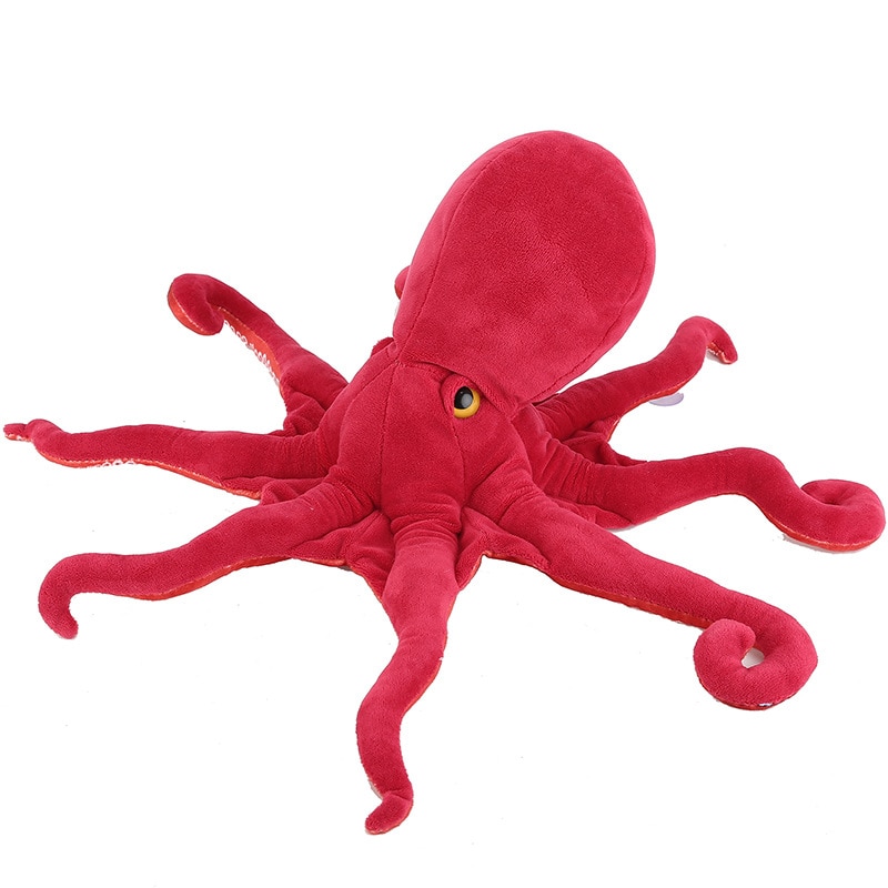 45 85cm Simulated Octopus Plush Toy Squid Sea Animal Real Life Soft Stuffed Doll Red Blue 5