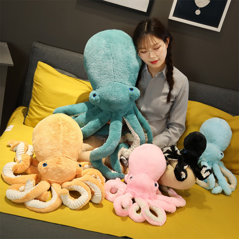 90cm Octopus Plush Toys For Girl Soft Pulpo Pillow Stuffed Animal Pillow Anime Plushie Cushion Doll 1