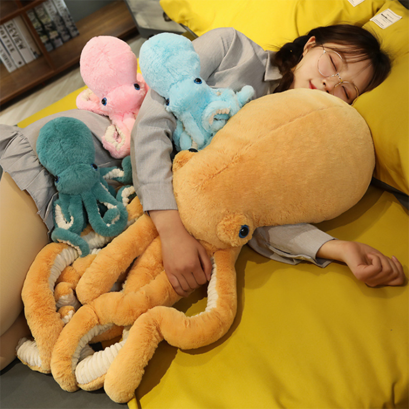 90cm Octopus Plush Toys For Girl Soft Pulpo Pillow Stuffed Animal Pillow Anime Plushie Cushion Doll 3