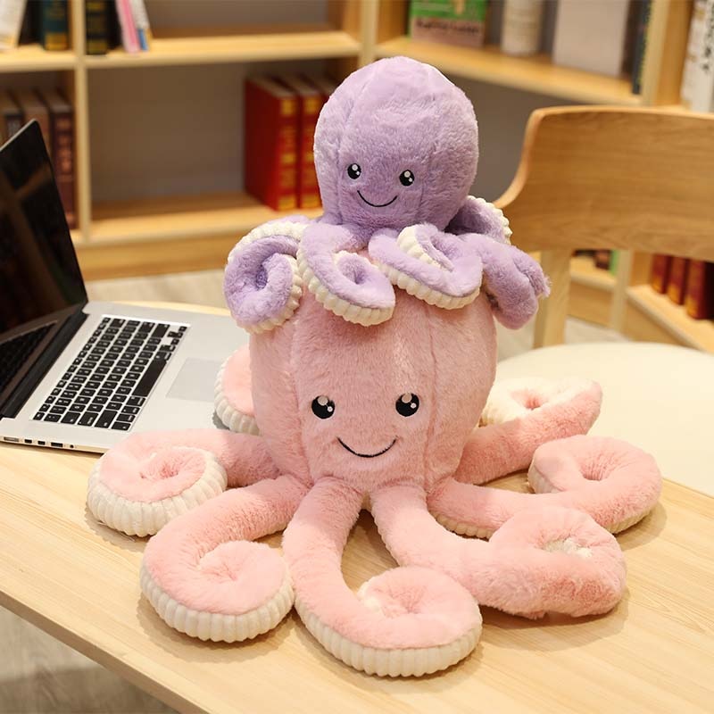 Cartoon Lovely Simulation Octopus Pendant Plush Stuffed Toy Soft Animal Home Accessories Cute Animal Doll Children 4