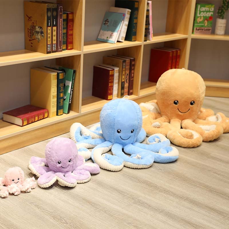 Cartoon Lovely Simulation Octopus Pendant Plush Stuffed Toy Soft Animal Home Accessories Cute Animal Doll Children 5