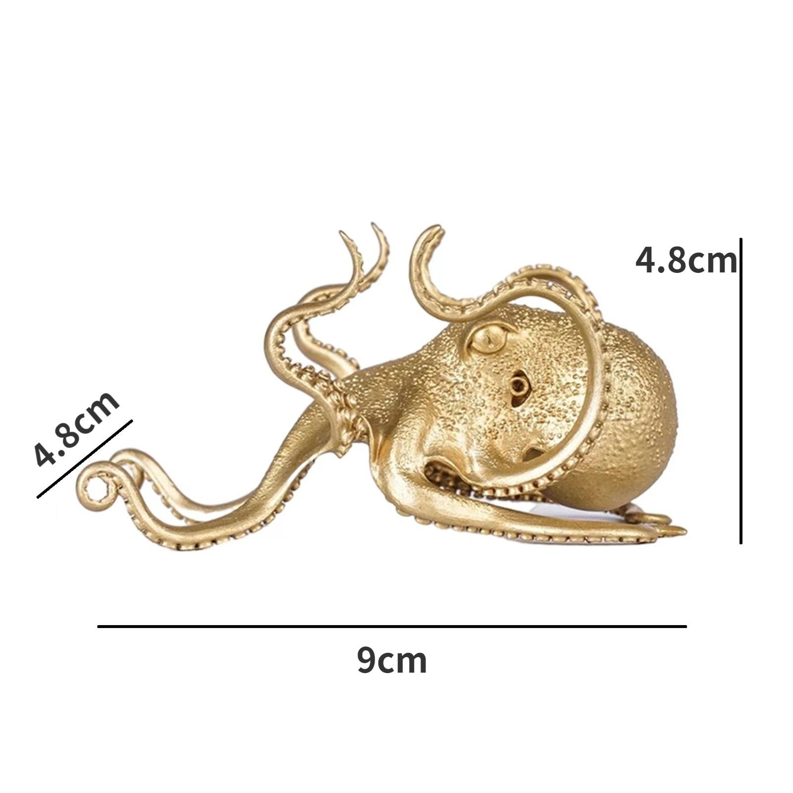 Creative Octopus Mobile Phone Stand Gold Octopus Decorative Ornament Pen Holder 5
