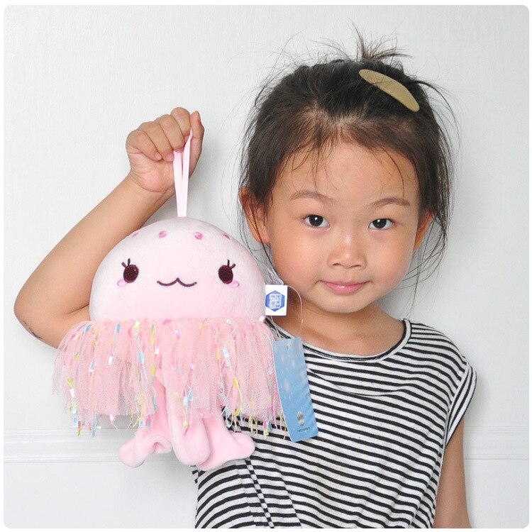 Cute Jellyfish Plush Toys Dolls Small Keychain Pendant Octopus Plush Stuffed Animals Women Kids Birthday Gift 4