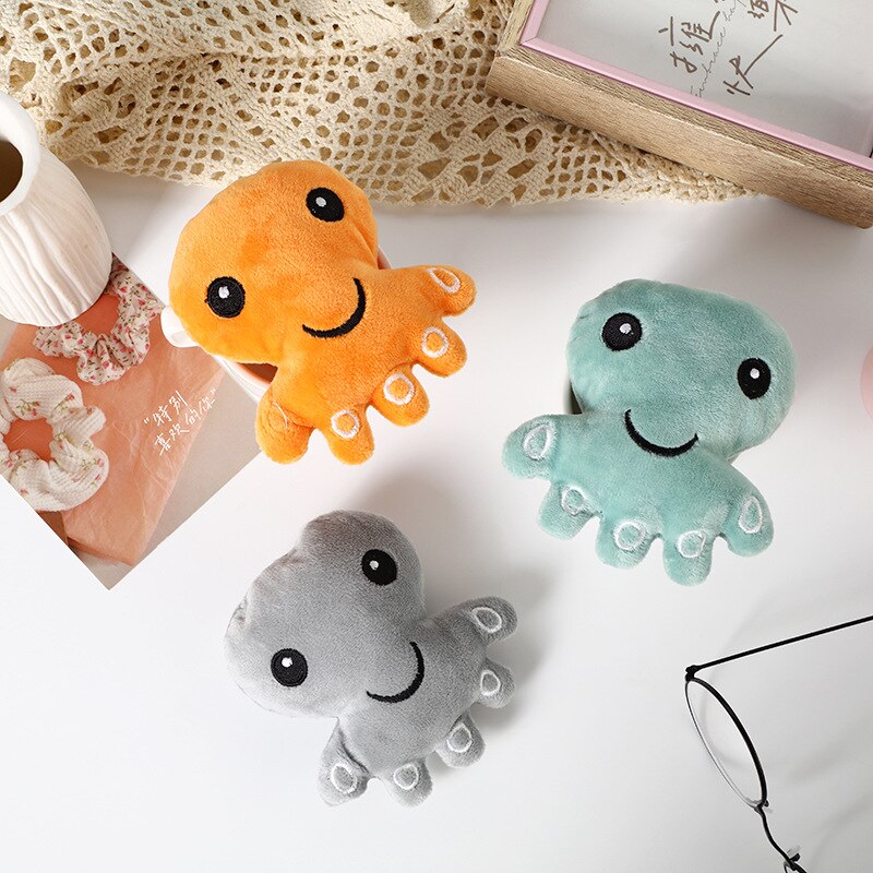 Cute Pet Dog Plush Puppy Toy Interesting Fleece Frog Octopus Chewing Pet Molar Toy Suitable for 3