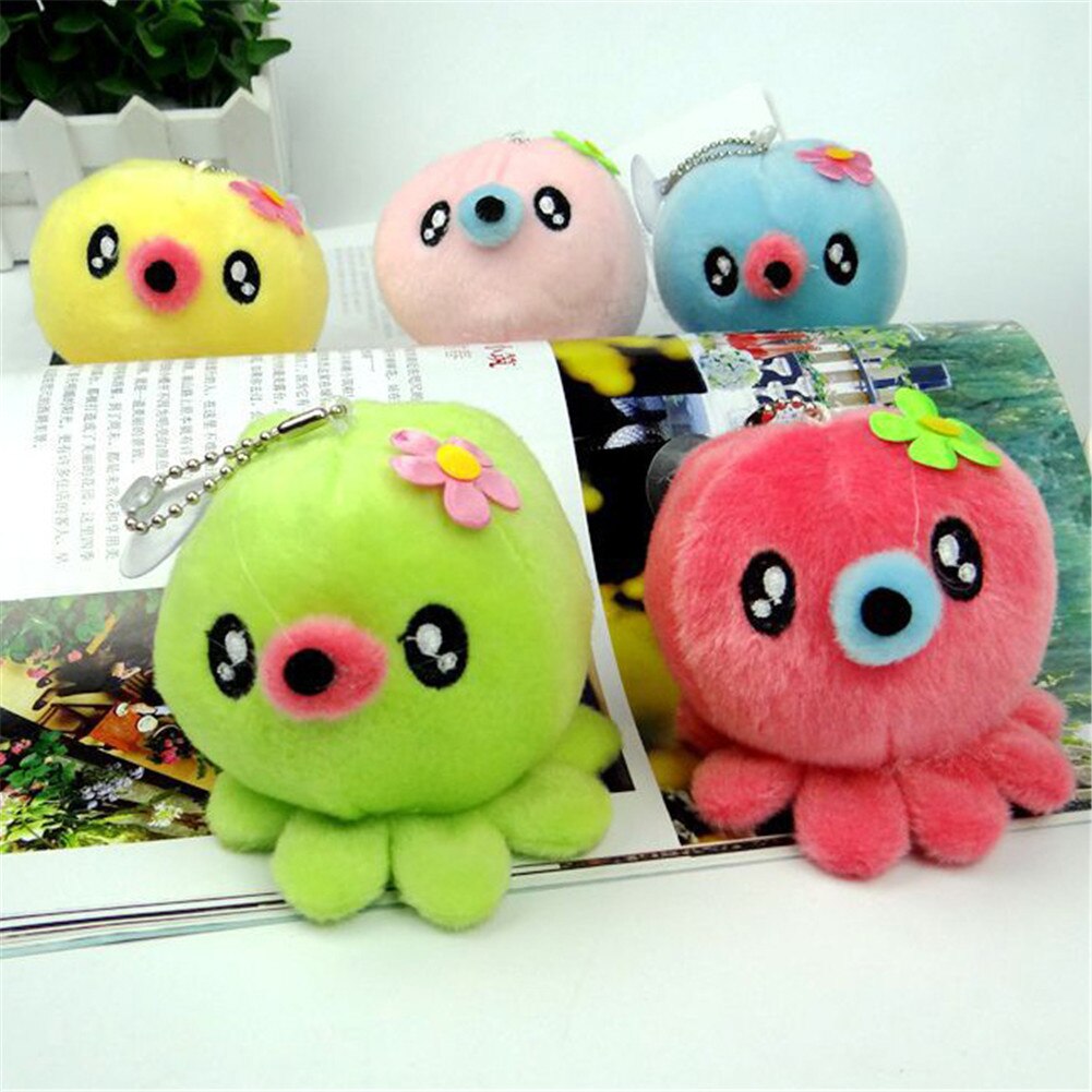 Cute Small Octopus Plush Toys Soft Cartoon Stuffed Animal Toys Small Pendant For Baby Kids Children 5