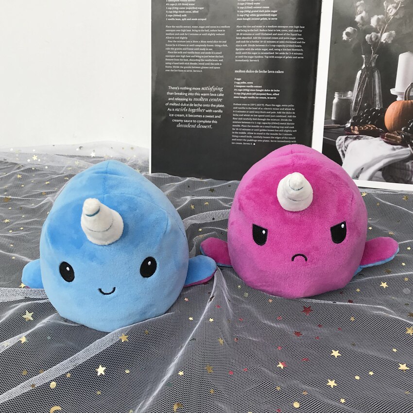Hot Sale Kids Soft Gift octopus Plush Animals Children Double Sided Flip Fish Doll Soft Cute 4