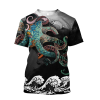Men s Oversized 3D Printed Unisex Short Sleeve T Shirt Ocean Octopus Art Harajuku Retro Street 3