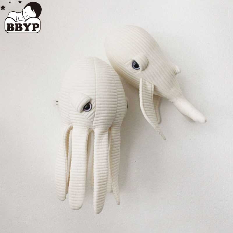 Octopus Whale Plush Dolls Kids Room Decoration Baby Soothing Doll Childrens Animals Plush Toy Cute Toys