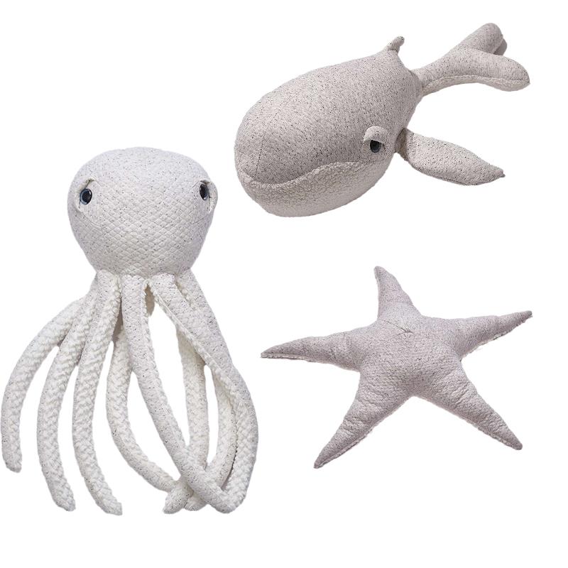 Octopus Whale Starfish Sea Star Style Sofa Pillow Bed Cushion Plush Toy Stuffed Doll Cartoon Friend